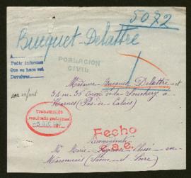 Expediente de la familia Bucquet Delattre