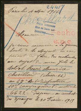 Expediente de René Maurice Chevillard