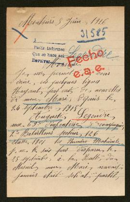 Expediente de Auguste Legendre