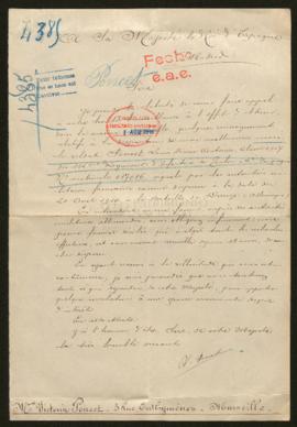 Expediente de Louis Désiré Antoine Poncet