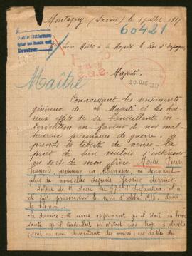 Expediente de Pierre François Maitre