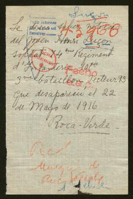 Expediente de Henri Luçon