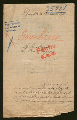 Expediente de Marius Henri Gourbière
