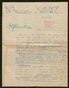 Expediente de Edmond Deflandre