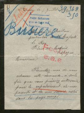 Expediente de Septimie Busière, Jeanne Béthencourt, Désirée Carbonelle Boda y la familia Navet Bu...