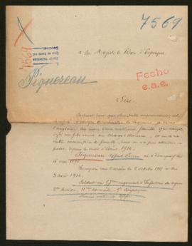 Expediente de Alfred Lucien Piquereau