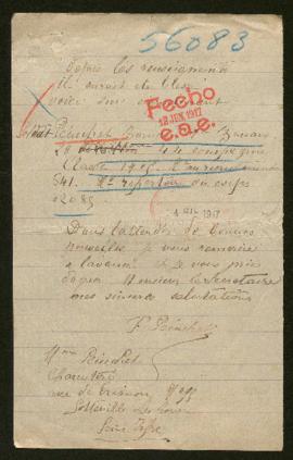 Expediente de Bernard Peinchet