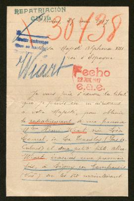 Expediente de la familia Wiart Lancel