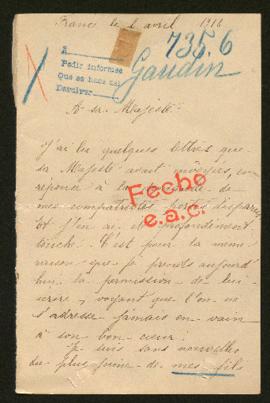 Expediente de Felix Armand Gaudin