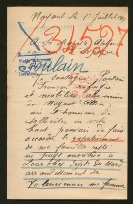 Expediente de la familia Poulain-Tison