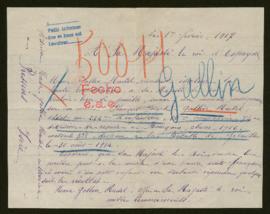 Expediente de François Joseph Gallin Martel