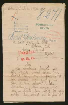 Expediente de madame Adolphe Secret Ghestemme