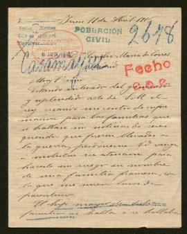 Expediente de Jean Baptiste Casamayou