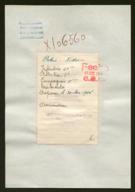 Expediente de Victor Portais