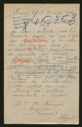 Expediente de Paul Béninger