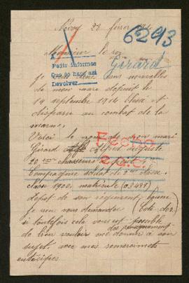 Expediente de Alfred Auguste Girard