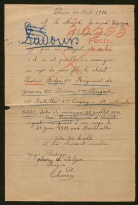 Expediente de Fredja Sadoun