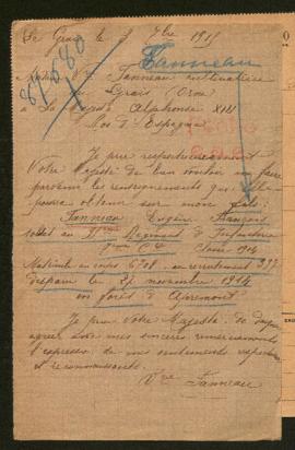 Expediente de Eugène François Fanneau