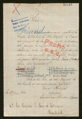Expediente de Achille Friand