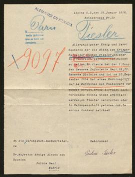 Expediente de Gustav Tiesler