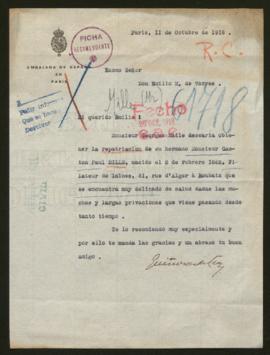Expediente de Gaston Paul Mille