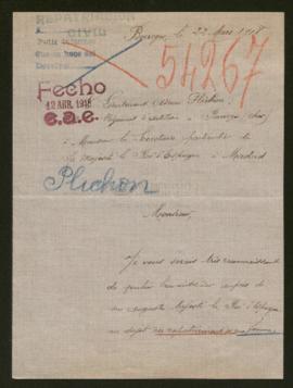 Expediente de madame Adrien Plichon