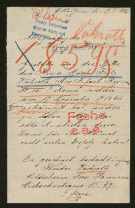 Expediente de Fritz Vokroth