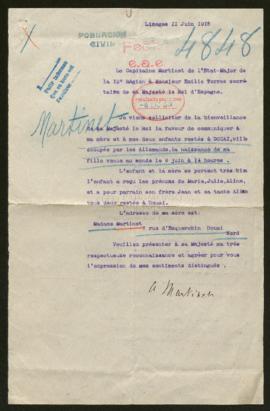 Expediente de madame Martinet y nietos