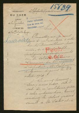 Expediente de Adrien Lauraire