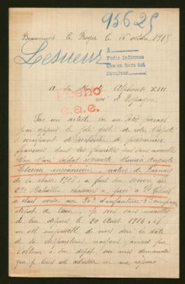 Expediente de Maurice Lesueur