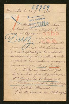 Expediente de Henri Duez