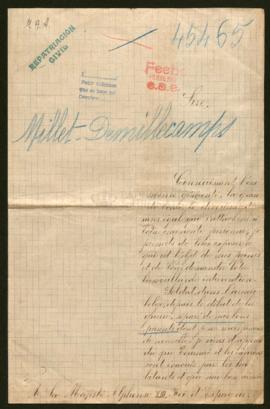 Expediente de la familia Millet Demillicamps