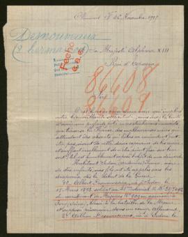 Expediente de Albert Desnoveaux y Arthur Desnouveaux