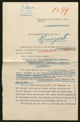 Expediente de Karl Munzert