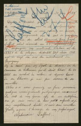 Expediente de Armand Jean Joseph Laffont