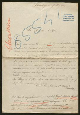 Expediente de Joseph Melchior Chevallier