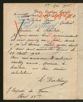 Expediente de Paul Louis Marcel Darthuy