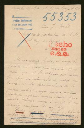 Expediente de Sauveur Gaspard Charles Pedro