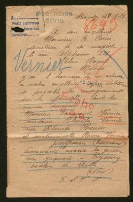 Expediente de la familia Vernier-Hauw