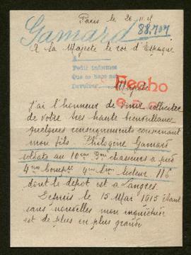 Expediente de Philogéne Gamard