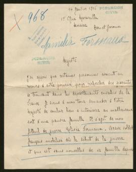 Expediente de Henri Formaux y Marie Formaux