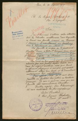 Expediente de la familia de Léandre Baillet