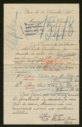 Expediente de la familia de Georges Lefebvre