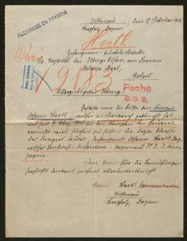 Expediente de Johann Hertl