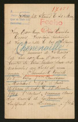 Expediente de Virgile Chenenaille