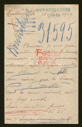 Expediente de Claire Leverd, Lucie Bonneterie Chevallier y la familia Bonneterie Beaux