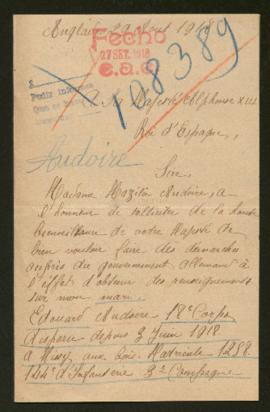 Expediente de Edouard Audoire