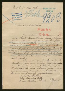 Expediente de la familia de Juliette Wable