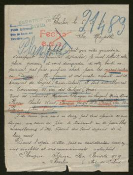 Expediente de la familia Planque Laignel