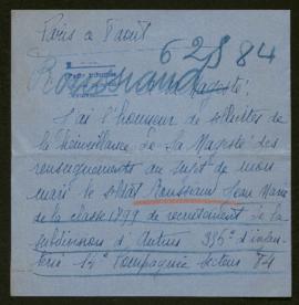 Expediente de Jean Marie Roussiaud